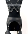 Erotik Deri Jartiyer Harness Takım, Kadın Fantezi İç Giyim - Brf1220
