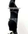 Erotik Deri Jartiyer Harness Takım, Kadın Fantezi İç Giyim - Brf1220