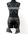 Erotik Deri Jartiyer Harness Takım, Kadın Fantezi İç Giyim - Brf1220