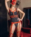Fantazi Deri Harness Ve Maske Takım - Brf780