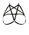 Göğüs Bölgesi Şık Pentagram Harness - Brf170