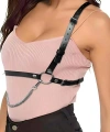 Günlük Kullanıma Uygun Seksi Giysi Üzeri Deri Kemer Harness - Brf1185