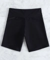 Kadın Siyah Önden Bağcıklı Deniz Şortu