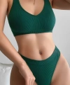 Kadın Yeşil Desteksiz Seamless Tangalı İç Çamaşır Takımı