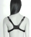 Kurukafa Tasarımlı Giysi Üzeri Giyilebilir Fantazi Seksi Deri Body Harness - Brf1153