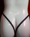 Lastik Tanga Harness - Seksi Harness Külot - Erotik Lastik Harness İç Çamaşırı - Brf572
