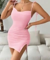 Pembe Fantezi Clup Elbisesi 6675