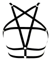 Seksi Göğüs Kafesli Harness