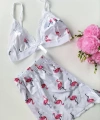Şortlu Sexy Filamingolu Takım