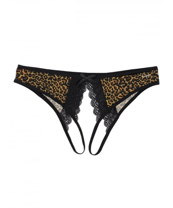 Beruflic Ağı Açık Leopar Desenli Fantazi Bato Külot