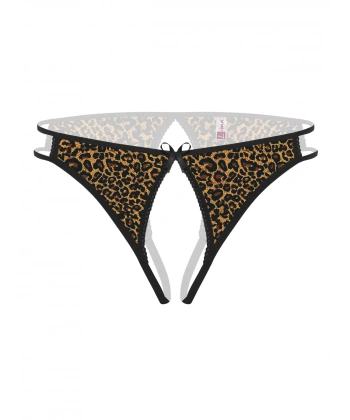 Beruflic Ağı Açık Leopar Desenli Fantezi Külot String