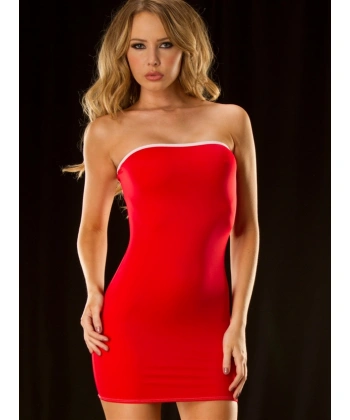 Beruflic B101042 Kontras Biyeli Straples Elbise