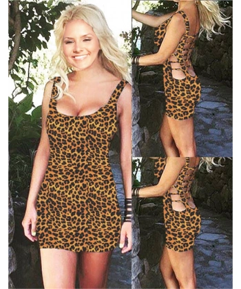 Beruflic B101143 Özel Tasarım Sırt Dekolteli Mini Elbise