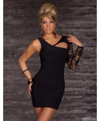 Beruflic B101187 Asimetrik Dantel Mini Elbise