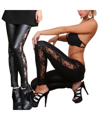 Beruflic B101309 Dantel Kenarlı Lame Tayt