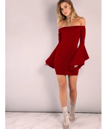 Beruflic B101320 İspanyol Kol Straplez Elbise