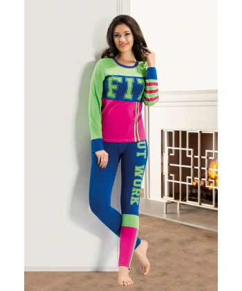 Beruflic Baskılı Sporcu Kadın Tayt Takım 866