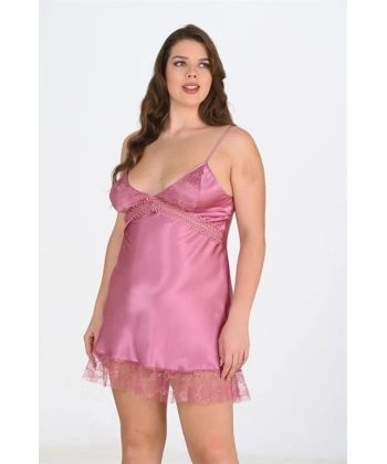 Beruflic Büyük Beden Gülkurusu Gecelik