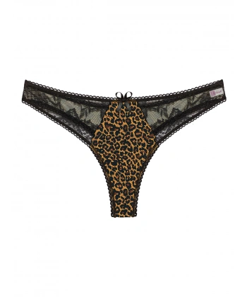 Beruflic Büyük Beden Leopar Desenli Fantazi G String Bato Külot