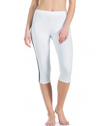 Beruflic Çizgili Kadın Kapri Tayt 0534