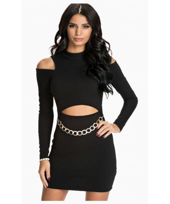 Beruflic Db101189 Özel Dizayn Zincirli Elbise