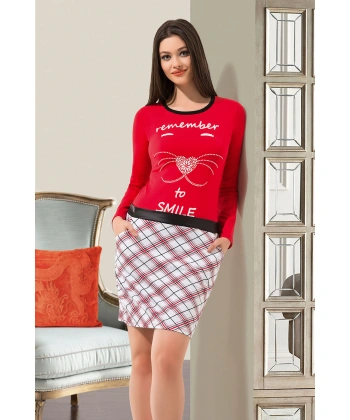 Beruflic Ekose Desenli Tunik 946