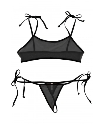 Beruflic Fantazi İç Giyim Siyah Fantezi Sütyen Külot Takımı