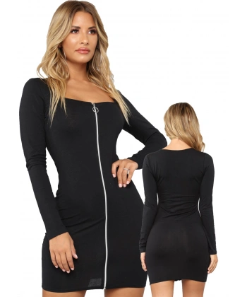 Beruflic Fermuarlı Mini Elbise