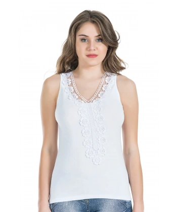 Beruflic Güpürlü Sıfır Kol Kadın Atlet 155