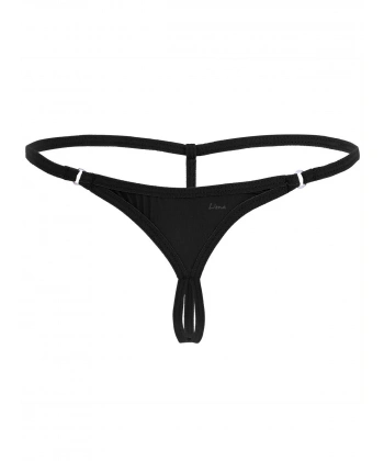 Beruflic Halkalı Mini Siyah Kadın Fantazi G String