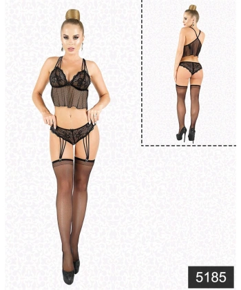 Beruflic Jartiyerli Büstiyer Set