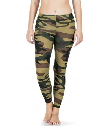 Beruflic Kamuflaj Desenli Uzun Kadın Tayt 443