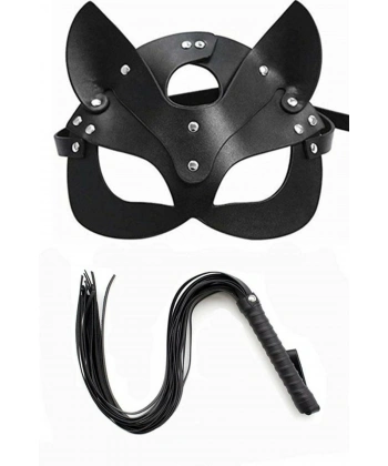 Beruflic Kırbaç Maske Deri İkili Takım