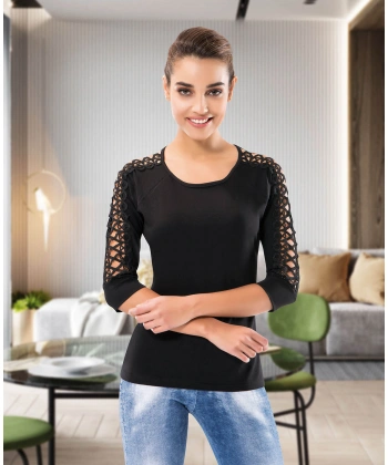 Beruflic Kol Güpürlü Kadın Body 126