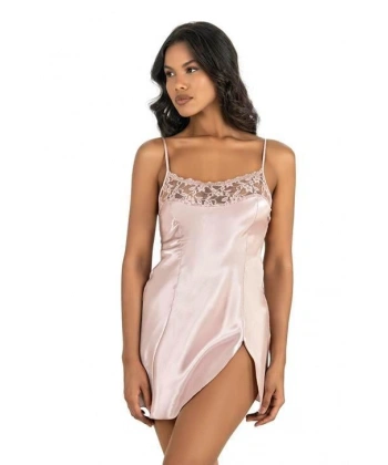 Beruflic Pudra Kısa Saten Gecelik 8217