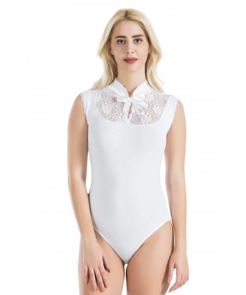 Beruflic Sıfır Kol Dantelli Kadın Body 336