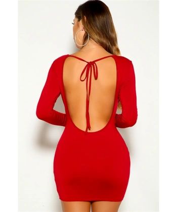 Beruflic Sırtı Açık Mini Elbise