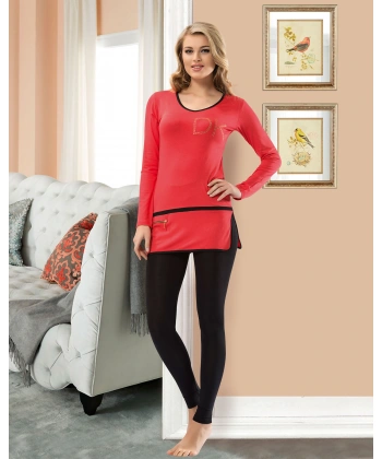 Beruflic Uzun Kol Kadın Tayt Takım 759