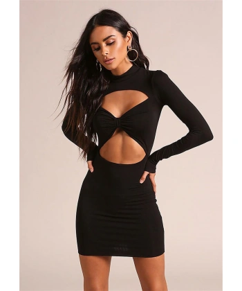 Beruflic Uzun Kollu Mini Elbise