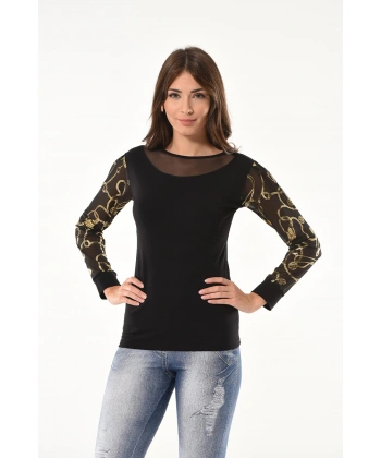 Beruflic Varak Desenli Uzun Kol Body 144