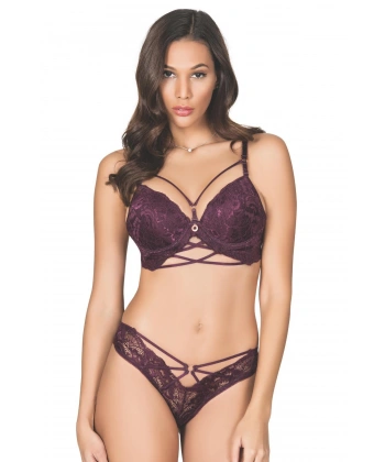 Biye Şeritli Silikonlu Sütyen Takım Kadın 5025