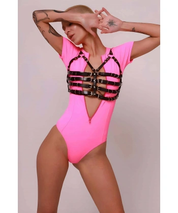 Fantazi Deri Göğüs Kemeri, Göğüs Harness - Brf1034