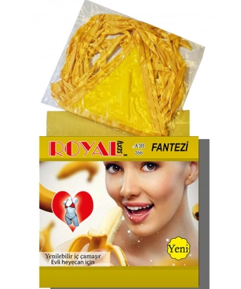 Fantezi Tüketilebilen Yenilebilir Muz Aromalı İç Çamaşırı Takımı