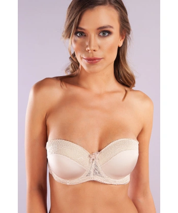 Gala Balconette Foam Cup Lace Bra, Ten Konforlu Ve Şık Sütyen, Strapless