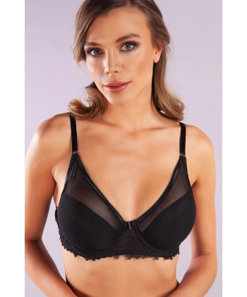Gapara Big Size Plunge Bra, Siyah Konforlu Ve Şık Sütyen