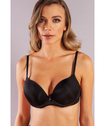 Garabina Foam Cup  Push Up Bra, Siyah Konforlu Ve Şık Sütyen