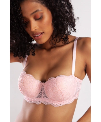 G.colors Push Up Strapless Bra, Açık Pembe Konforlu Ve Şık Sütyen
