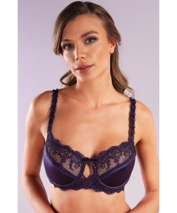 Giselle Half Padded Bra, Mor Renk Toparlayıcı  Konforlu Ve Şık Sütyen