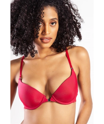 Githa Foam Cup Push Up Bra,şarap Renk Straplez Konforlu Ve Şık Sütyen