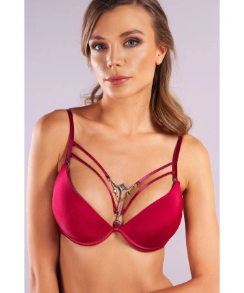 Gorbus Foam Cup Push Up Bra, Şarap Renk  Konforlu Ve Şık Sütyen